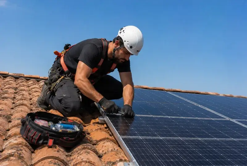 Maintenance et monitoring de panneaux solaires à Crespinet
