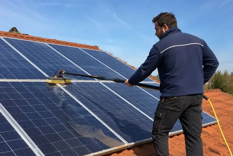 Nettoyage et entretien de panneaux solaires à Crespinet